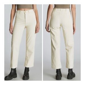 Everlane The Corduroy Wide-Leg Ankle Pants High Rise Canvas Classic 70s - Size 6